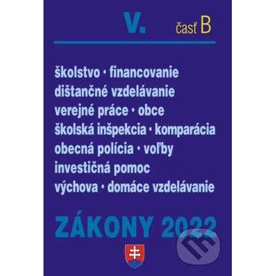 Zákony 2022 V/B - Poradca s.r.o.
