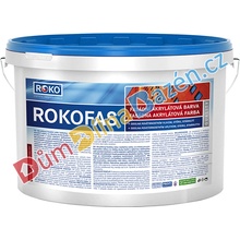 Rokospol Rokofas bílá fasádní akrylátová barva 7,5 kg