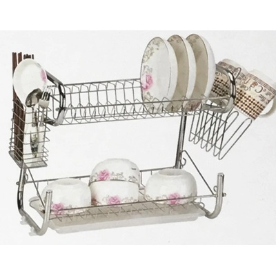 Сушилник за съдове 2 нива - 38 см. никел (И02-13135)