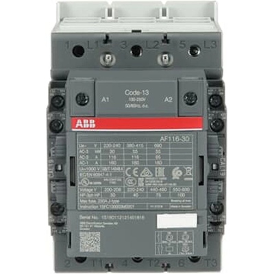 Abb Контактор ABB AF116-30-22-13 - 3 P, 55 kW, 100-250 V AC/DC (1SFL427001R1322)