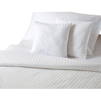 Dadka atlas grádl biele prúžok 0,8 cm 40 x 50 cm