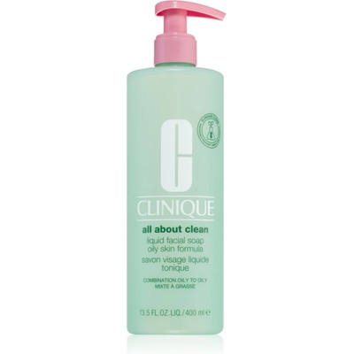 Clinique Liquid Facial Soap Oily Skin Formula течен сапун за смесена и мазна кожа 400ml
