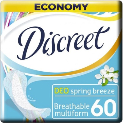 Discreet Slip Deo Spring Breeze Multiform dámske hygienické intímne vložky 60 ks
