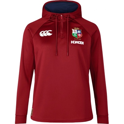 Canterbury Дамски суичър Canterbury British and Irish Lions 2024 Quarter Zip Hoodie Womens - Red Dahlia