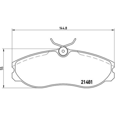 Sada brzdových platničiek kotúčovej brzdy BREMBO P 24 039