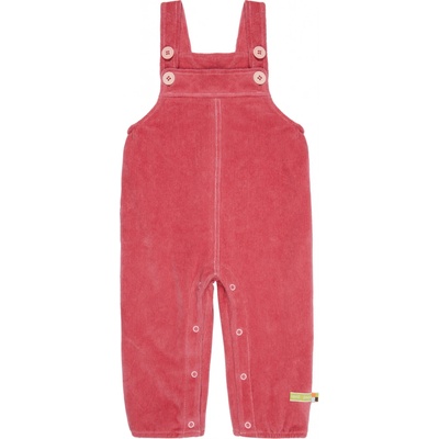 Dětské laclové manžestrové kalhoty Růžová