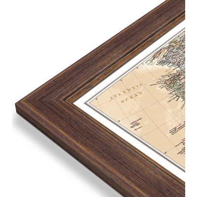 National Geographic Afrika - nástěnná mapa Executive 60 x 80 cm Varianta: mapa v dřevěném rámu, Provedení: Volta