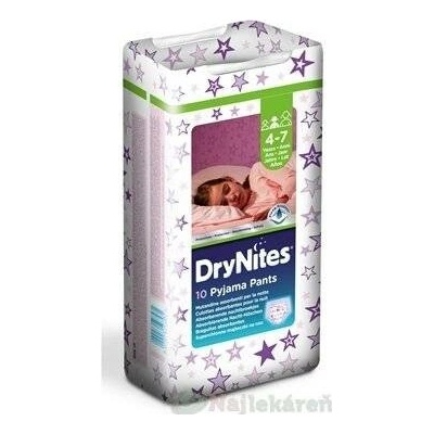 Huggies DryNites Medium pro dívky 4–7 let 10 ks