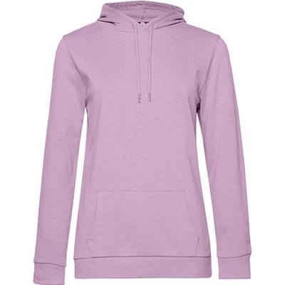 B&C dámska mikina s kapucňou WW04W Candy Pink