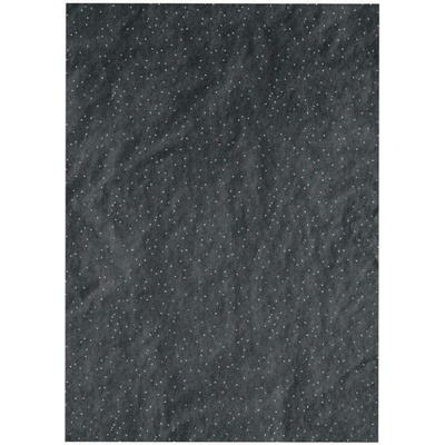 Heyda Hedvábný papír černý se třpytkami 50x75c