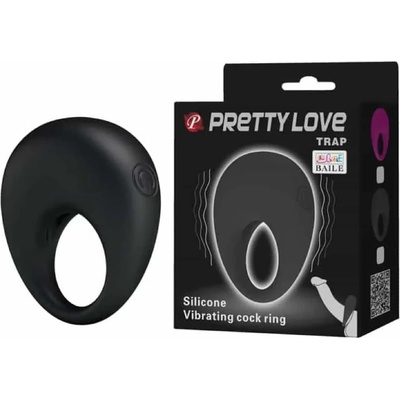 Вибриращ пенис пръстен, силиконов - Pretty Love Trap Ring (DEBRA01024)
