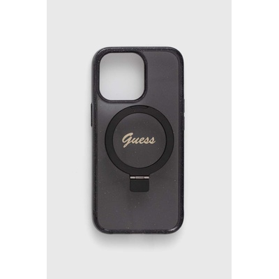 GUESS Кейс за телефон Guess iPhone 13 Pro / 13 6.1" в черно (GUHMP13LHRSGSK)