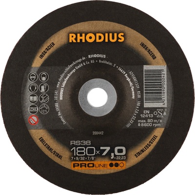 Rhodius Brúsny kotúč 180 x 7,0 x 22,23 mm 200442