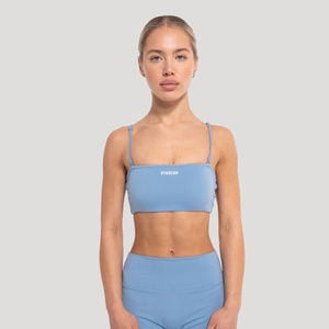 GymBeam Дамски спортен топ Flow Azure L