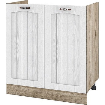 ИРИМ Долен кухненски шкаф за бордова мивка Сити АРФ-Бяло фладер-04-30 80 см