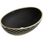 Mexen Elza 40x33 cm matt black/gold (21014029)