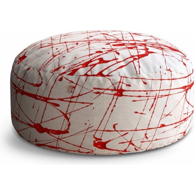 Sablio Taburet Circle Krvavé cákance: 40x50 cm