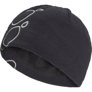 Jack Wolfskin Детска зимна шапка (beanie) Jack wolfskin Kid's Vertigo Paw Beanie - Black - размер One Size (904-6902-0111)