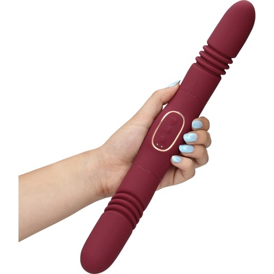 Loveline Double-Sided Thrusting Vibrator Merlot Grape