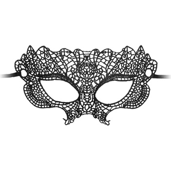 Image 1 of Ouch! Princess Black Lace Mask Black