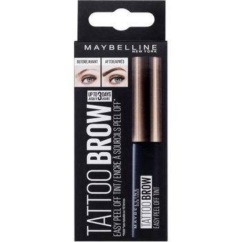 Maybelline Tattoo Brow гелообразна боя за вежди с отлепяне 4.6 g цвят кафяв