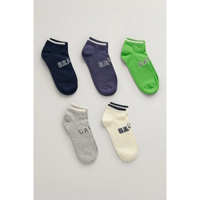 GANT SNEAKER SOCKS 5-PACK šedá