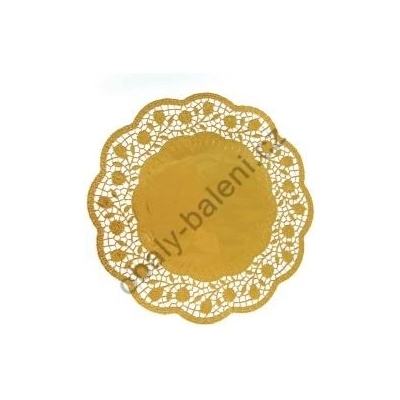 Wimex prostírání papírové krajkové zlaté 32cm 4 ks