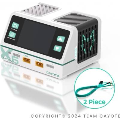 CAYOTE Зарядно устройство Cayote 2-Force X5 Charger (EU Version) Include 2pcs XT90 Cables CYEG1021 (CYEG1021)