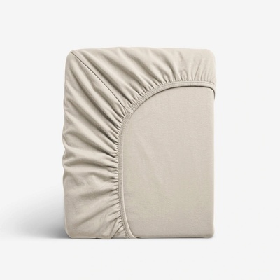 Goldea bambusové elastické prostěradlo šedohnědé 200x220