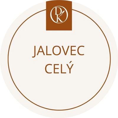 Davídkovo koření Etiketa Jalovec celý béžová průměr 4,5 cm 1 ks