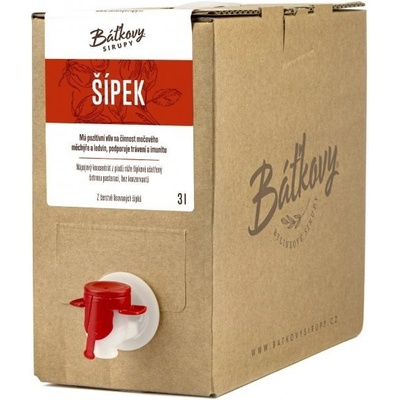 Báťkovy sirupy Šípkový sirup BAG 3 l