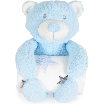 Cangaroo Одеяло 90/75 cm с играчка Rory Bear син (111966)