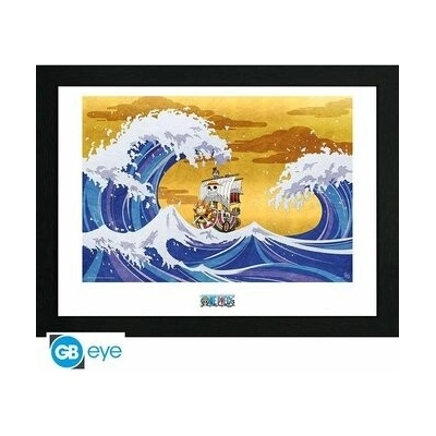 Rámovaný Obraz - One Piece - Thousand Sunny, 34 × 44.2 cm