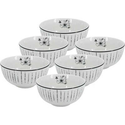 by inspire Porcelánová miska Linea Dash 14 cm 6 ks