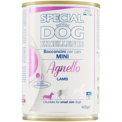 Special Dog Excellence šťavnaté mäsové kúsky s kvalitným jahňacím mäsom 400 g