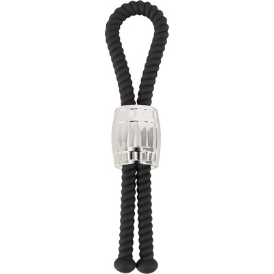 Rebel Heavy Rope Cock Strap Black