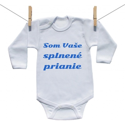 Body s dlhým rukávom Splnené prianie Modrá