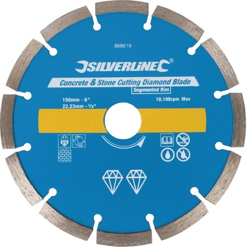 Silverline Diamantový kotouč segmentový 150 mm 868619