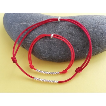 Image 1 of Гривни с червен конец и сребро (КМБ1)