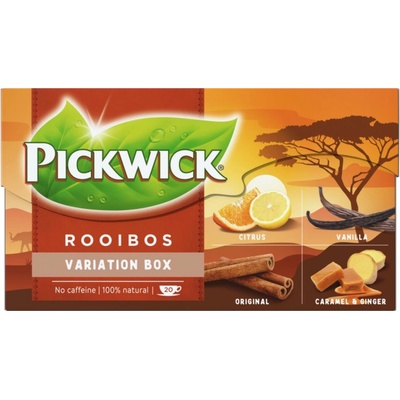 Pickwick Bylinný čaj Rooibos variace 4 druhů 20 x 1,5 g