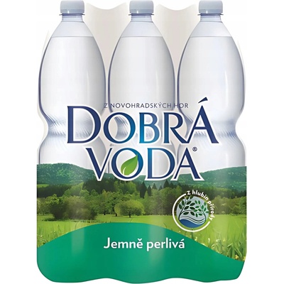 Dobrá voda jemně perlivá 6 x 1,5 l