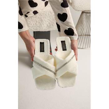 Moda Trend Дамски домашни пантофи - Бели #320342 (320342_Бяло)