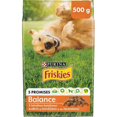 Friskies Adult Dog Balance s kuřecím a zeleninou 0,5 kg