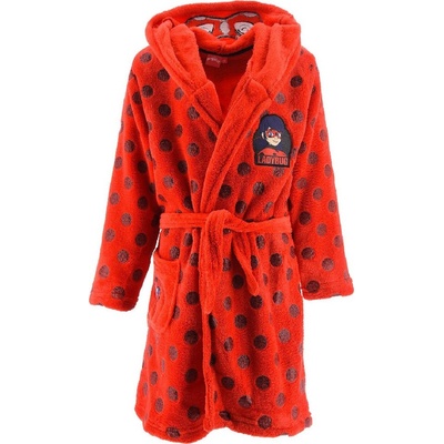 SunCity Dětský / chlapecký coral fleece župan s kapucí Tlapková patrola - Paw Patrol - motiv Marshall Červená