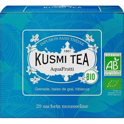 Kusmi Tea Porciovaný bylinný čaj AquaFrutti Bio 20 vrecúšok