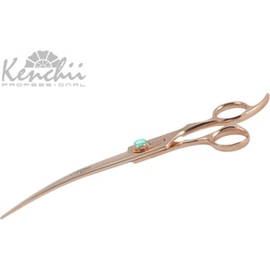 Kenchii Professional Rosè 8" - извита професионална ножица за груминг