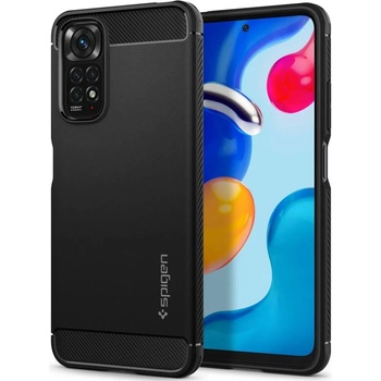 Spigen Противоударен Калъф за XIAOMI Redmi Note 11, SPIGEN Rugged Armor Case, Черен (ACS04417)