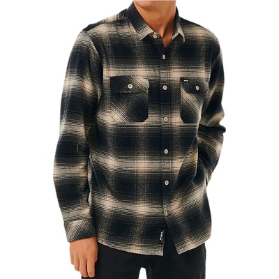 Rip Curl Мъжка риза с копчета Rip Curl Count Flannel Shirt - Taupe - размер M (033-1804-0712)
