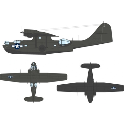 PBY-5A US national insignia (stars & bars) 1/48 recommended for EDUARD / REVELL