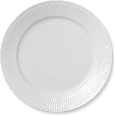 Royal Copenhagen Porcelánový tanier White Fluted 27 cm